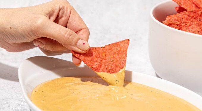 Cashew Queso with Nutritional Yeast (vegan)
