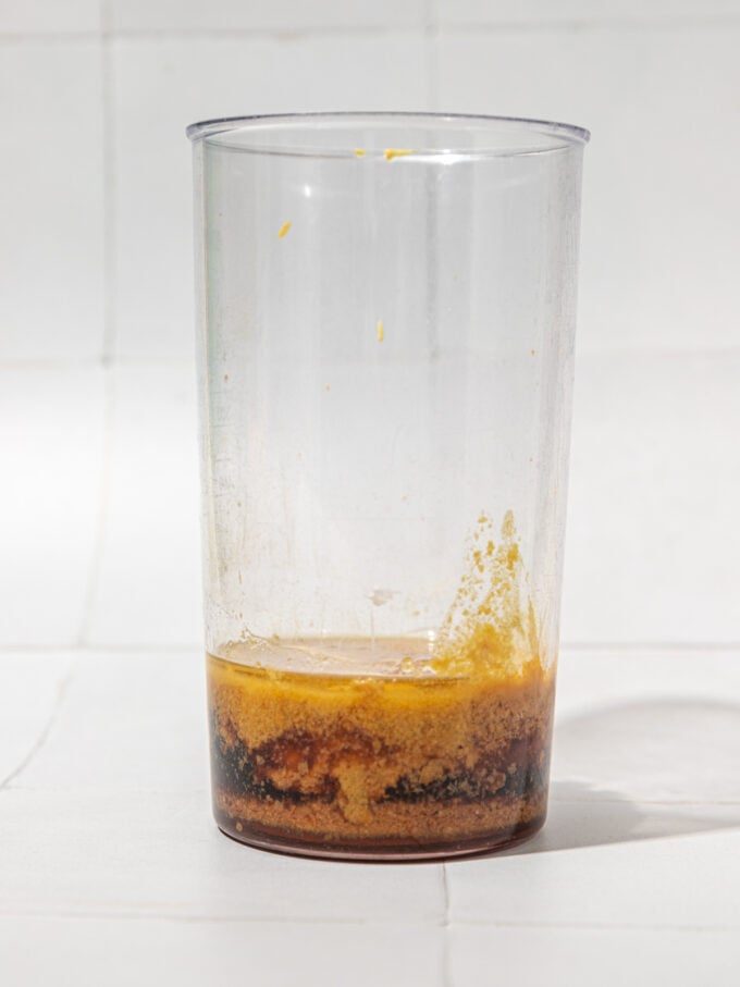 tamari and nutritional yeast in cup